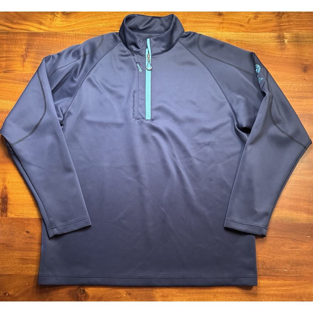 Sun Mountain Mens Navy Thermaflex 1/2 Zip Pullover Sweater Sz XL